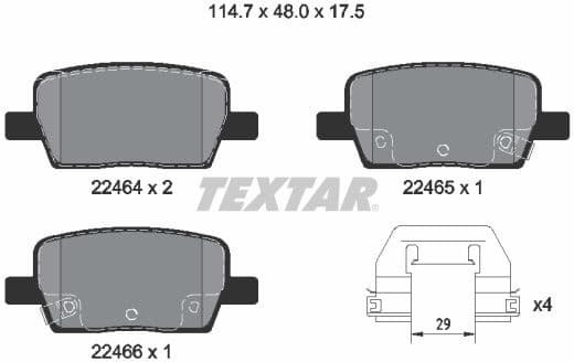 Brake Pad Set, disc brake Q+ 2246401