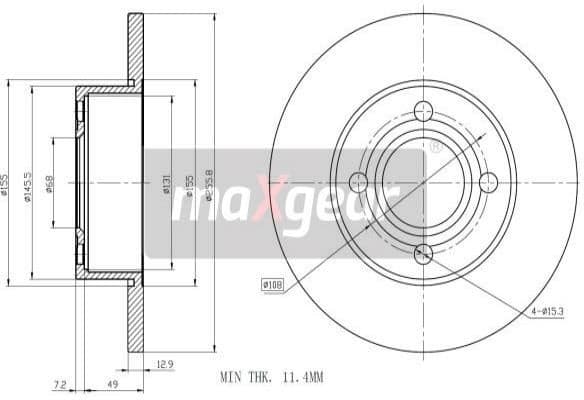 Brake Disc 19-0985