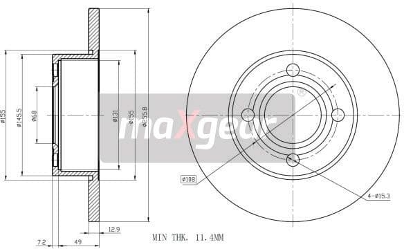 Brake Disc 19-0985 - image 2