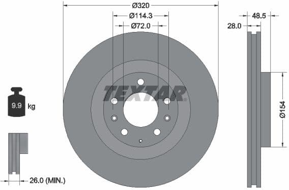 Brake Disc PRO 92203403