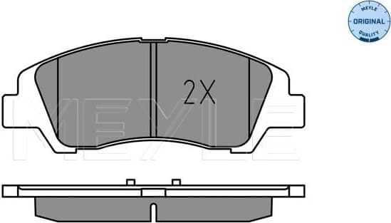Brake Pad Set, disc brake MEYLE-ORIGINAL: True to OE. 025 259 7617