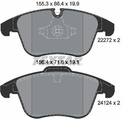 Brake Pad Set, disc brake 2227201