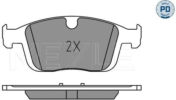 Brake Pad Set, disc brake MEYLE-PD: Advanced performance and design. 025 223 8619/PD - image 2