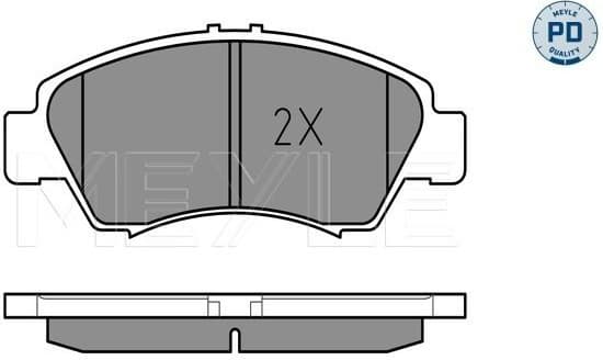 Brake Pad Set, disc brake MEYLE-PD: Advanced performance and design. 025 216 9715/PD - image 2