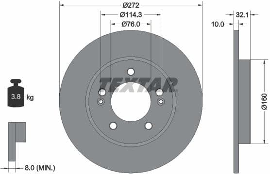 Brake Disc PRO 92291703