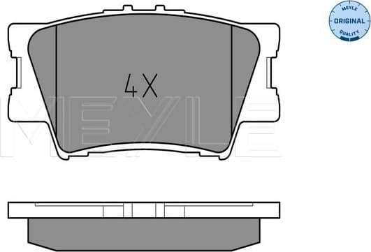 Brake Pad Set, disc brake MEYLE-ORIGINAL: True to OE. 025 243 3815