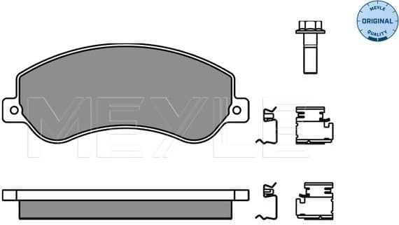 Brake Pad Set, disc brake MEYLE-ORIGINAL: True to OE. 025 244 8419/W