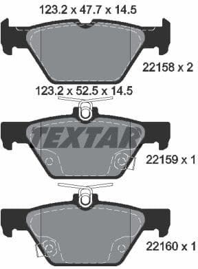 Brake Pad Set, disc brake Q+ 2215801