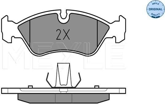 Brake Pad Set, disc brake MEYLE-ORIGINAL: True to OE. 025 218 6217