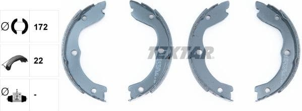 Brake Shoe Set, parking brake 91062700