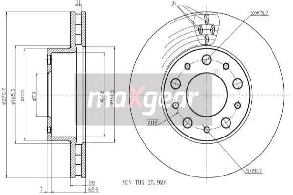Brake Disc 19-1334MAX