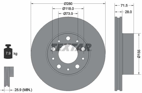 Brake Disc PRO 92275003