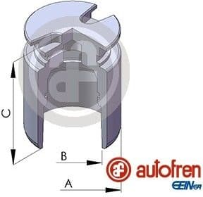 Piston, brake caliper D02554