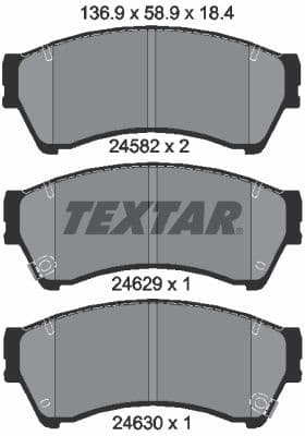 Brake Pad Set, disc brake 2458202