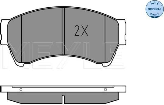 Brake Pad Set, disc brake MEYLE-ORIGINAL: True to OE. 025 245 8217/W