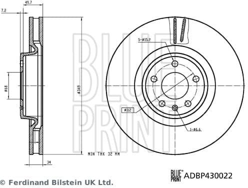 Brake Disc ADBP430022 - image 3