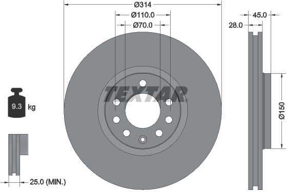 Brake Disc PRO 92118803