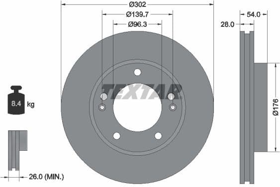 Brake Disc PRO 92147303