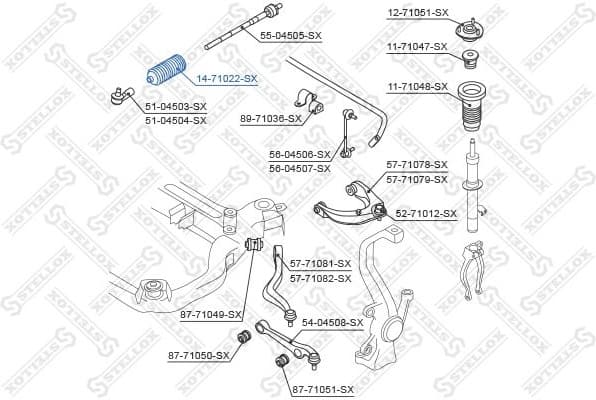Bellow, steering 14-71022-SX - image 2