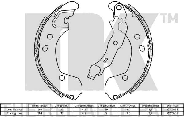 Brake Shoe Set 2722693 - image 2