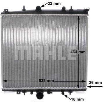 Radiator, engine cooling BEHR CR 1435 000S - image 12