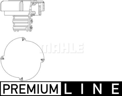 Cap, coolant tank BEHR *** PREMIUM LINE *** CRB 21 000P