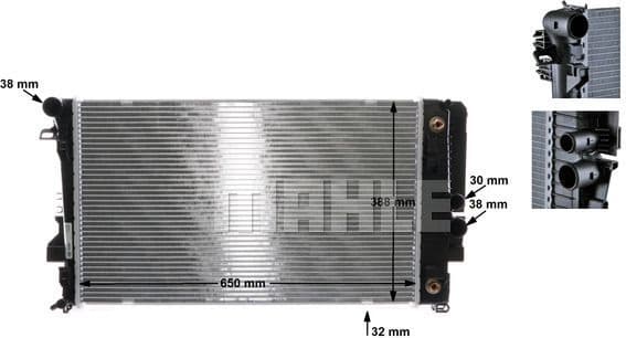 Radiator, engine cooling BEHR CR 1173 000S - image 11