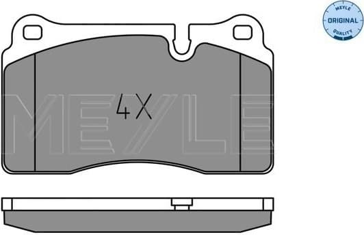 Brake Pad Set, disc brake MEYLE-ORIGINAL: True to OE. 025 202 1717