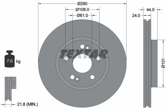 Brake Disc PRO 92113803