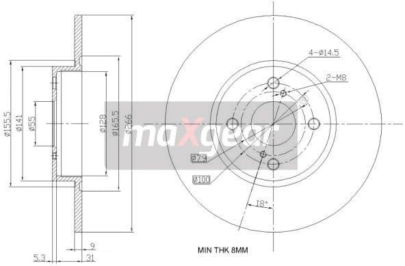 Brake Disc 19-0965 - image 2