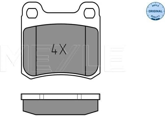 Brake Pad Set, disc brake MEYLE-ORIGINAL: True to OE. 025 206 8713