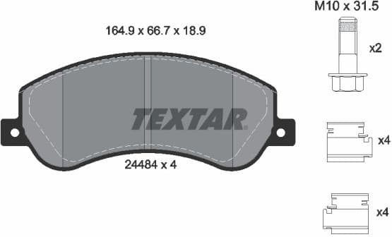 Brake Pad Set, disc brake Q+ 2448404