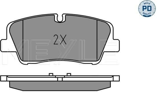 Brake Pad Set, disc brake MEYLE-PD: Advanced performance and design. 025 223 7017/PD - image 2