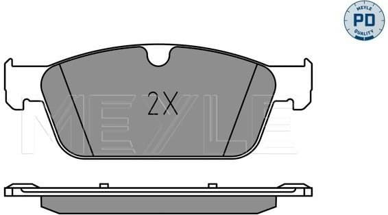 Brake Pad Set, disc brake MEYLE-PD: Advanced performance and design. 025 255 3119/PD - image 2