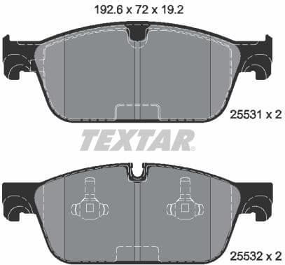 Brake Pad Set, disc brake Q+ 2553101