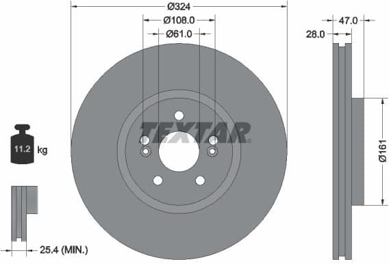 Brake Disc PRO+ 92119405