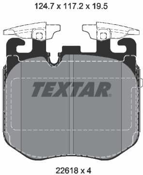 Brake Pad Set, disc brake 2261801