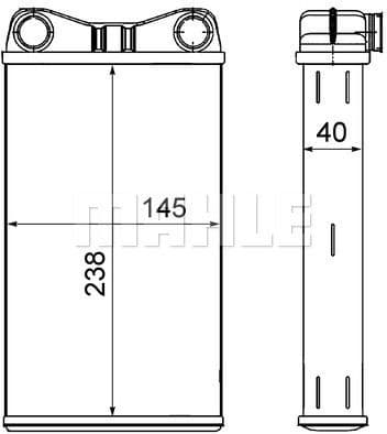 Heat Exchanger, interior heating BEHR AH 7 000S - image 2
