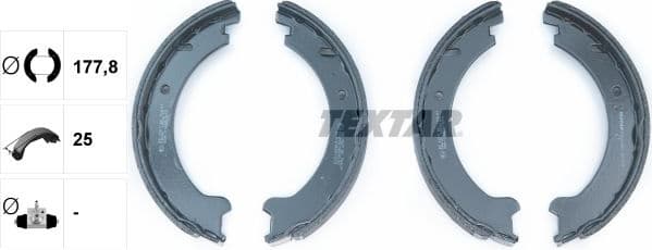 Brake Shoe Set, parking brake 91046000