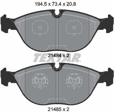 Brake Pad Set, disc brake Q+ 2148401
