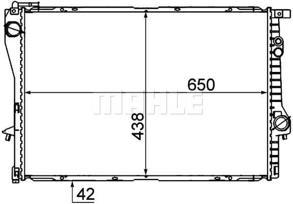 Radiator, engine cooling BEHR *** PREMIUM LINE *** CR 281 000P - image 5