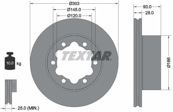 Brake Disc PRO 93143403