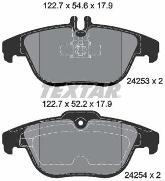 Brake Pad Set, disc brake Q+ 2425301