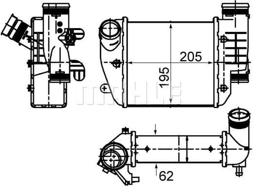 Charge Air Cooler BEHR CI 484 000S
