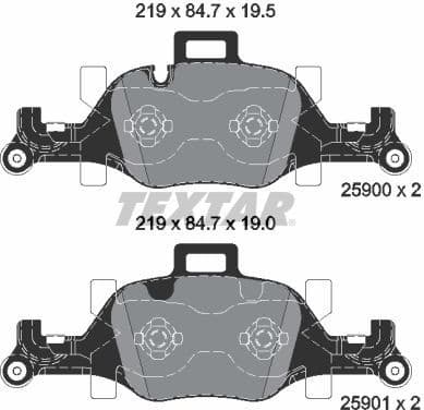 Brake Pad Set, disc brake 2590001