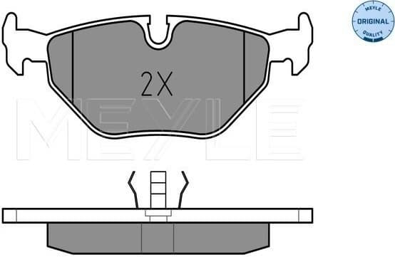 Brake Pad Set, disc brake MEYLE-ORIGINAL: True to OE. 025 216 0717