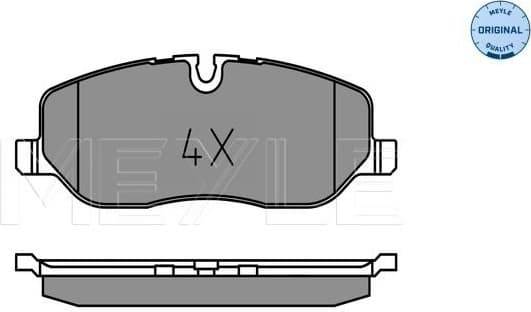 Brake Pad Set, disc brake MEYLE-ORIGINAL: True to OE. 025 241 9118