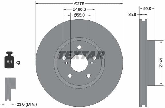 Brake Disc PRO 92173103