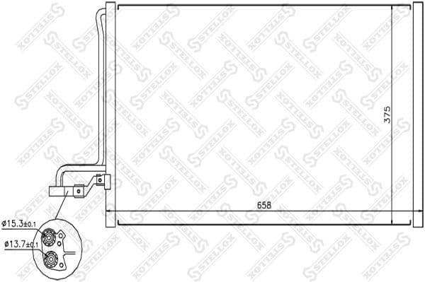 Condenser, air conditioning 10-45713-SX