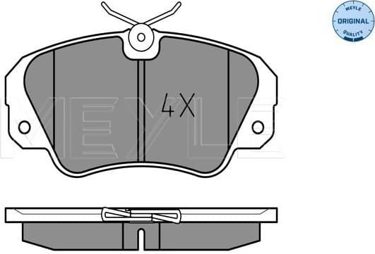 Brake Pad Set, disc brake MEYLE-ORIGINAL: True to OE. 025 213 6819